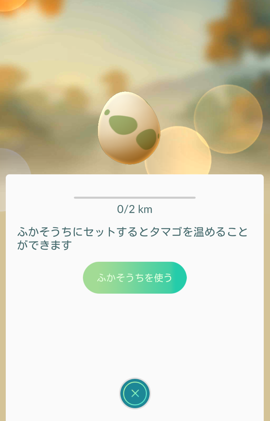 ポケモンGO ふかそうちを使う